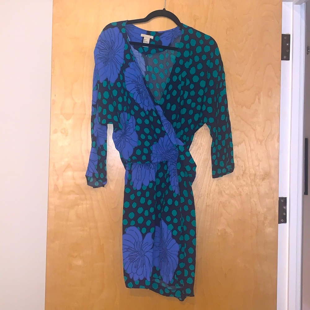 Stunning H&M Wrap Floral Dress, Size  4